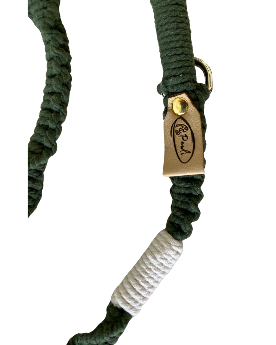 "The Mac". Macrame Dog Leash - Green