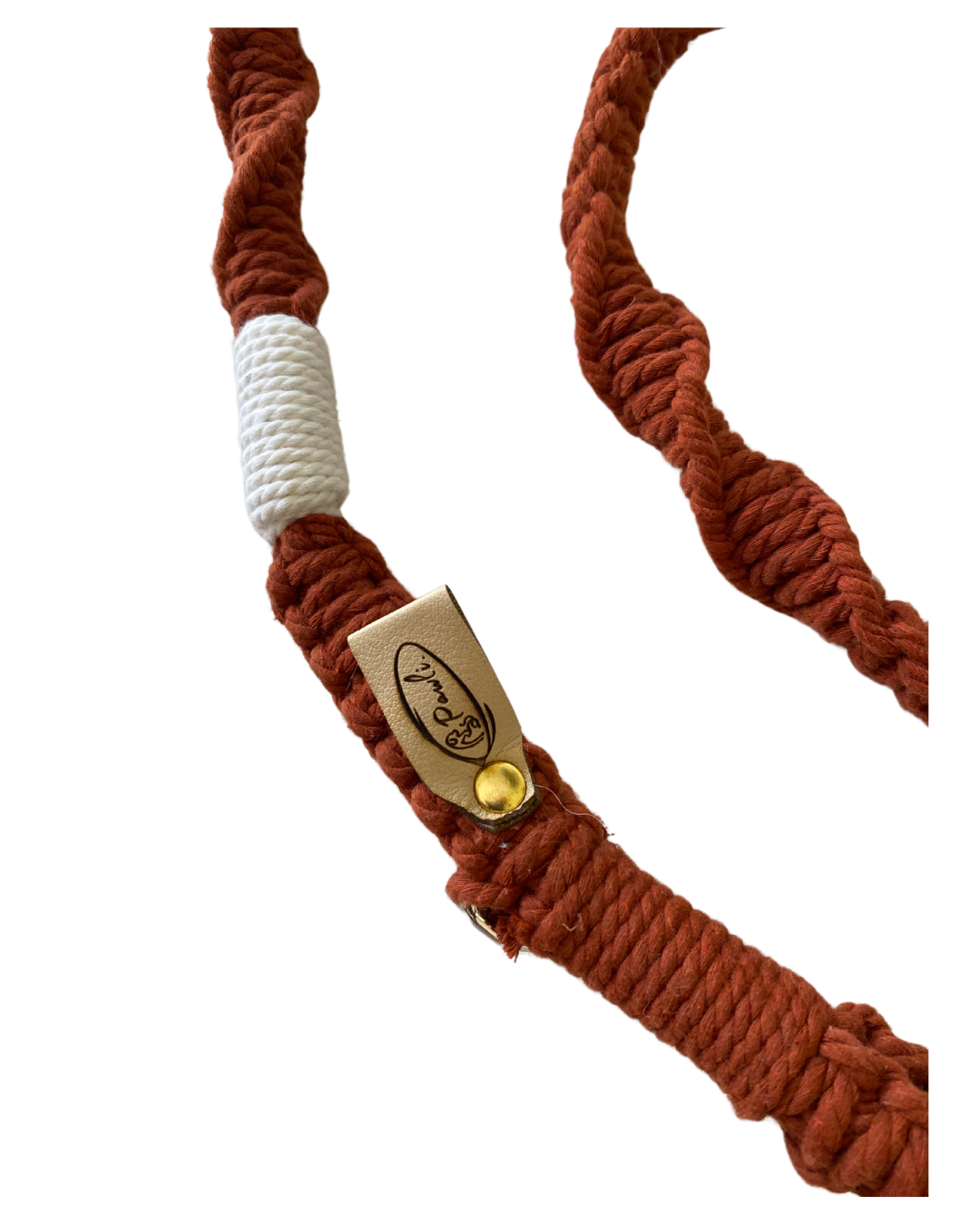 "The Mac". Macrame Dog Leash - Red