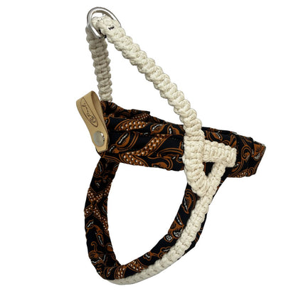 "The Mac". Macrame Harness - White
