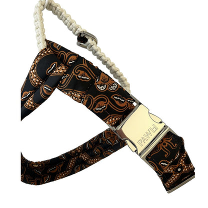"The Mac". Macrame Harness - White