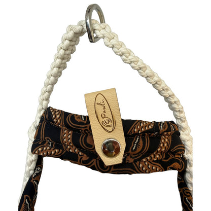 "The Mac". Macrame Harness - White