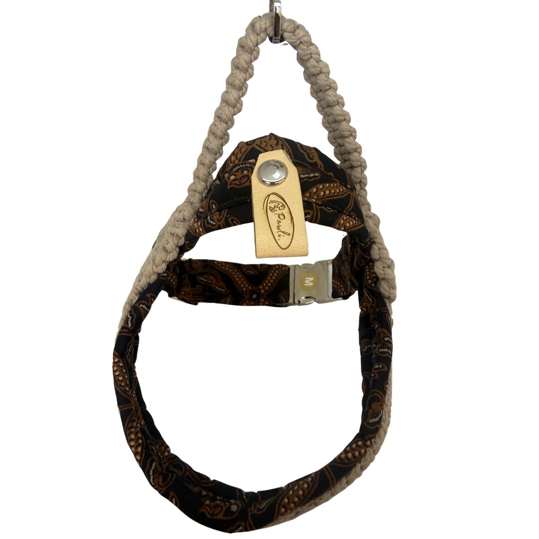 "The Mac". Macrame Harness - Walnut