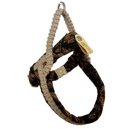 "The Mac". Macrame Harness - Walnut