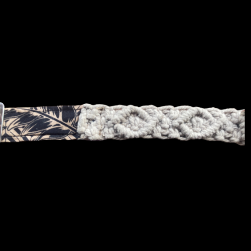 "The Mac". Macrame Dog Collar - Walnut