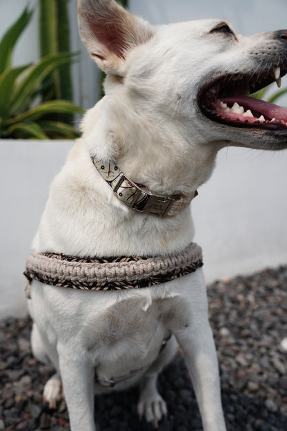 "The Mac" Macrame/ Bali Batik Collar